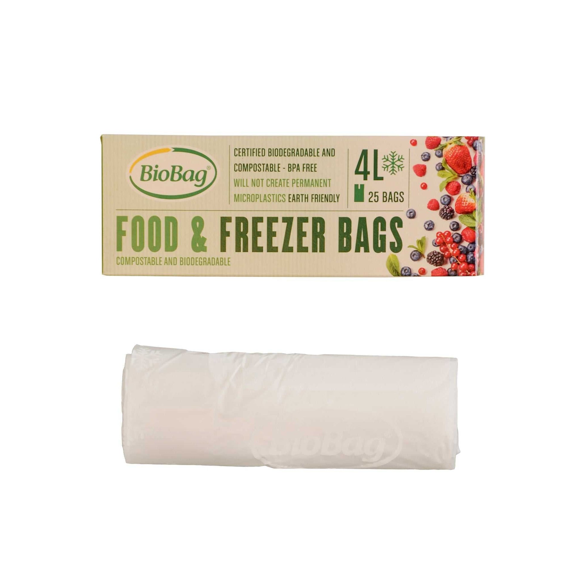 BioBag Freezer Food Bag 4L - Eco PatchCompostable