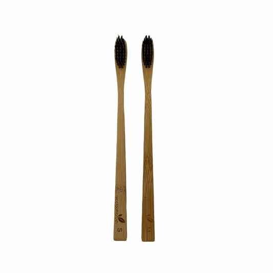 Toothbrush - Charcoal Bristle - Bamboo - Eco Patch