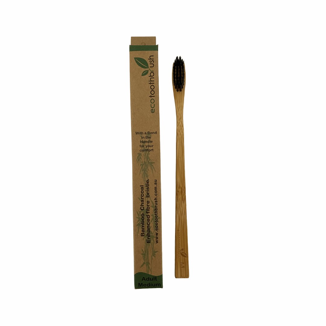 Toothbrush - Charcoal Bristle - Bamboo - Eco Patch